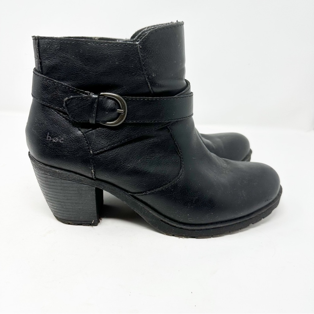 B.o.c Kamia Black Boots Size 11 Zip Closure Buckle Detail